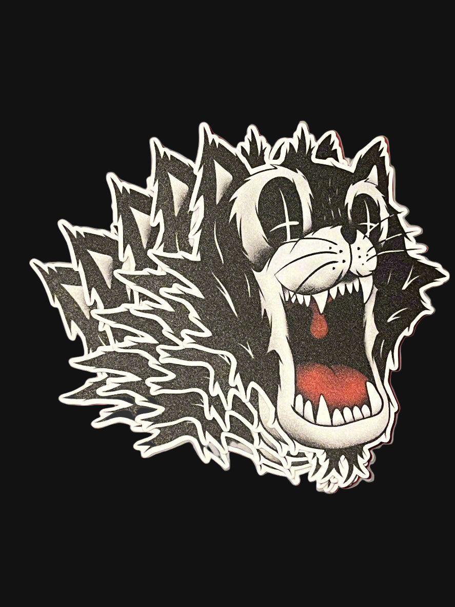 “Scaredy Cat” sticker